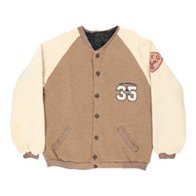  Vintage brown Colony Sportswear Varsity Jacket - mens large