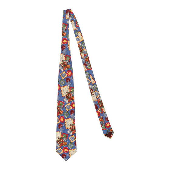 Vintage blue Kenzo Tie - mens no size