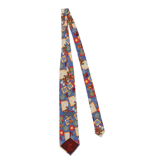 Vintage blue Kenzo Tie - mens no size