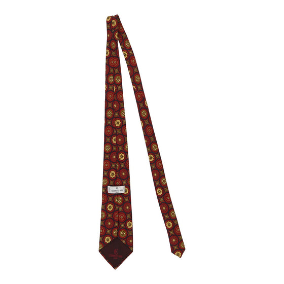 Vintage red Cerruti Tie - mens no size