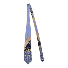  Vintage blue Byblos Tie - mens no size