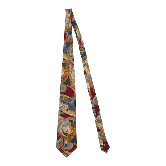 Vintage multicoloured Follow the Fleet Valentino Tie - mens no size