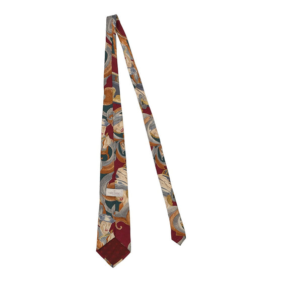 Vintage multicoloured Follow the Fleet Valentino Tie - mens no size