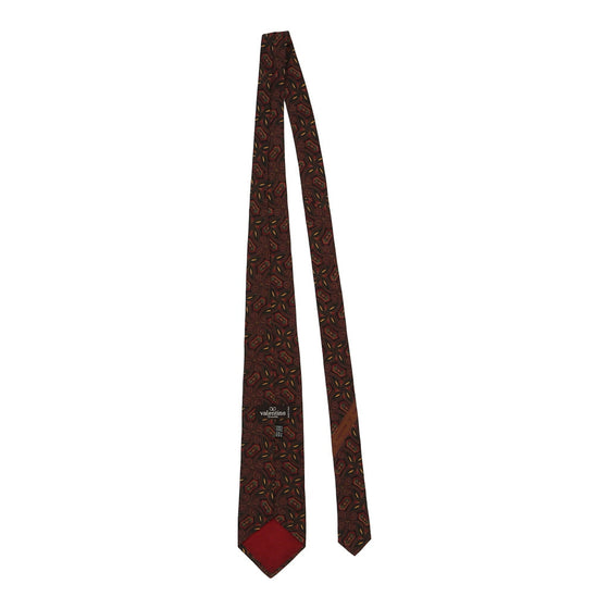 Vintage burgundy Valentino Tie - mens no size