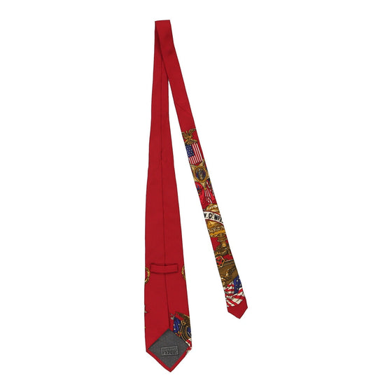 Vintage red Gianfranco Ferre Tie - mens no size