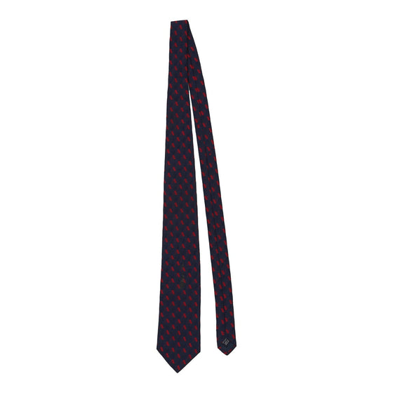 Vintage navy Aquascutum Tie - mens no size