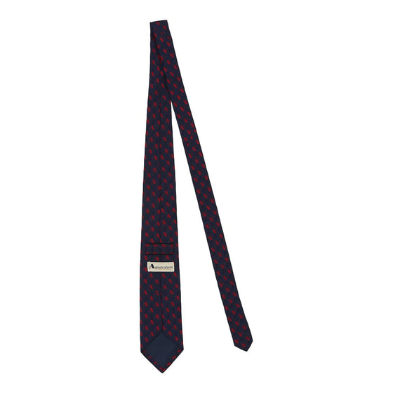 Vintage navy Aquascutum Tie - mens no size