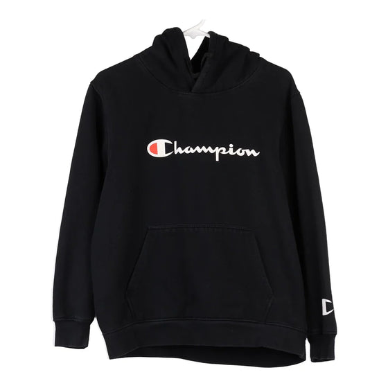 Vintage black Age 16-17 Champion Hoodie - boys xx-large