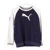 Vintage navy Age 14-16 Puma Sweatshirt - girls medium