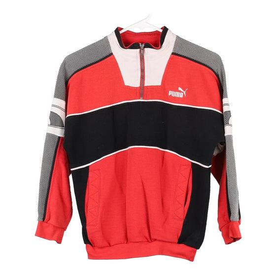 Vintage red Age 8-10 Puma 1/4 Zip - boys small