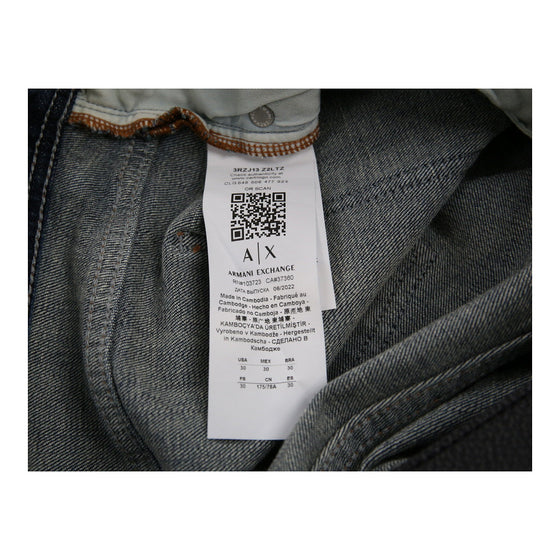 Armani Exchange Slim Jeans - 32W UK 12 Blue Cotton