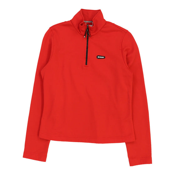 Colmar 1/4 Zip - Medium Red Polyester Blend