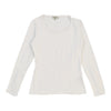 Burberry London Long Sleeve Top - Large White Cotton Blend