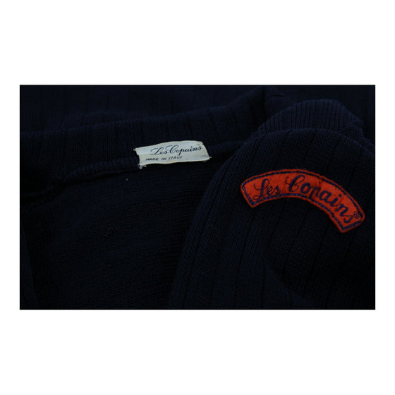 Les Copains Cardigan - 2XL Navy Wool Blend