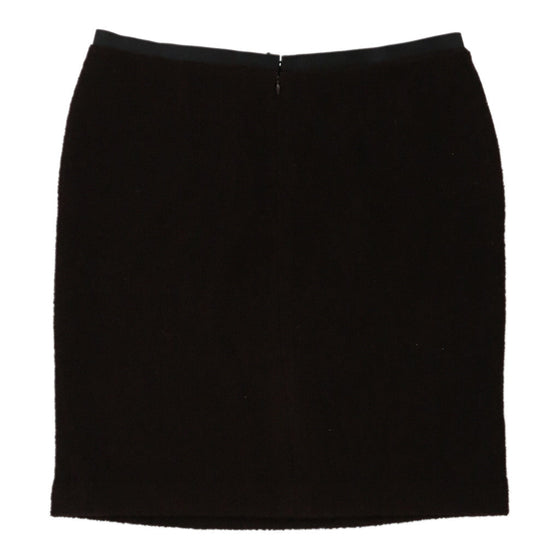 Yves Saint Laurent Mini Skirt - 38W UK 18 Brown Wool Blend