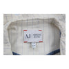 Armani Jeans Striped Jacket - Small White Cotton