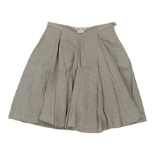  Emporio Armani Mini Pleated Skirt - 26W UK 6 Grey Viscose Blend