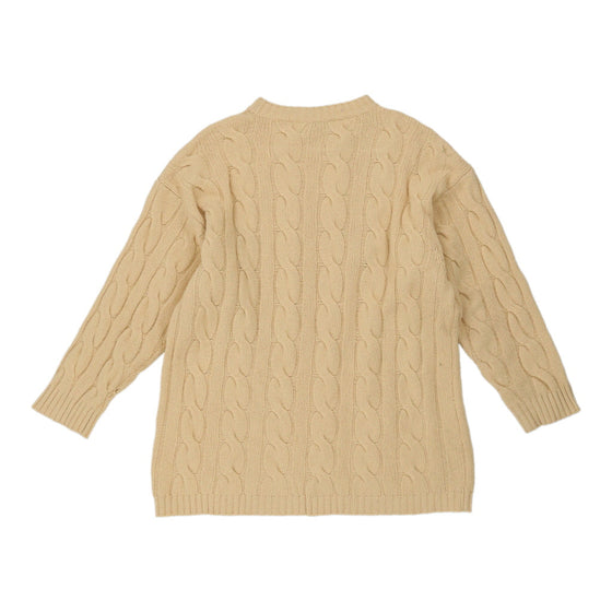 Les Copains Jumper - XL Yellow Wool Blend