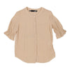 Love Moschino Blouse - Small Beige Silk