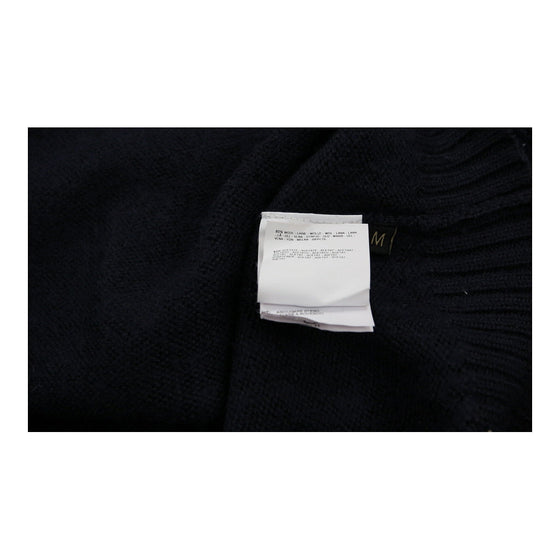 Napapijri 1/4 Zip - Medium Navy Wool Blend