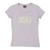 Ea7 T-Shirt - Small Purple Cotton Blend