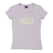  Ea7 T-Shirt - Small Purple Cotton Blend