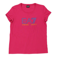  Ea7 T-Shirt - Medium Pink Cotton Blend