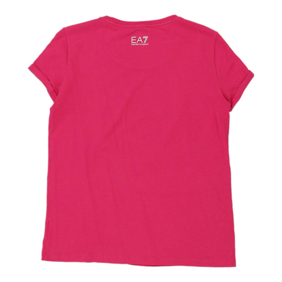 Ea7 T-Shirt - Medium Pink Cotton Blend