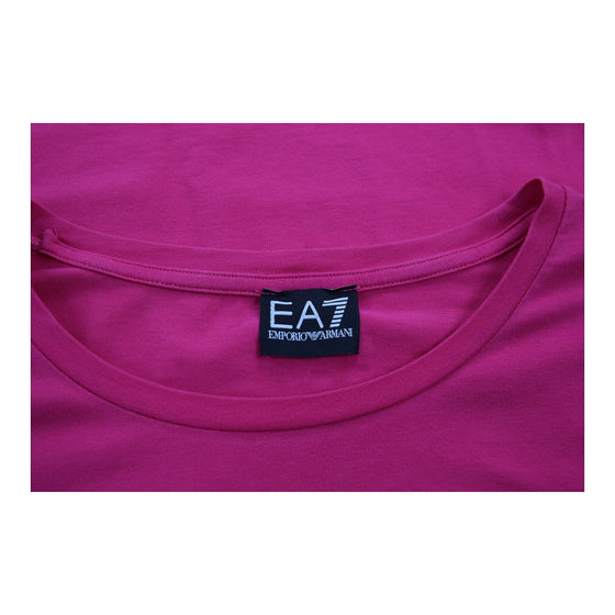 Ea7 T-Shirt - Medium Pink Cotton Blend