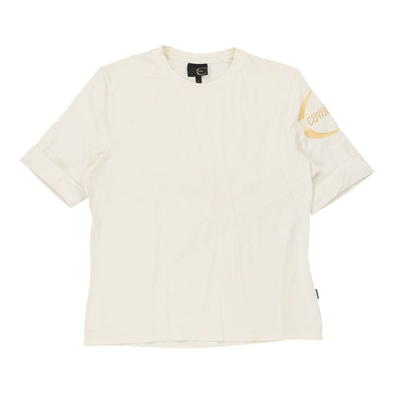 Just Cavalli T-Shirt - Large White Cotton