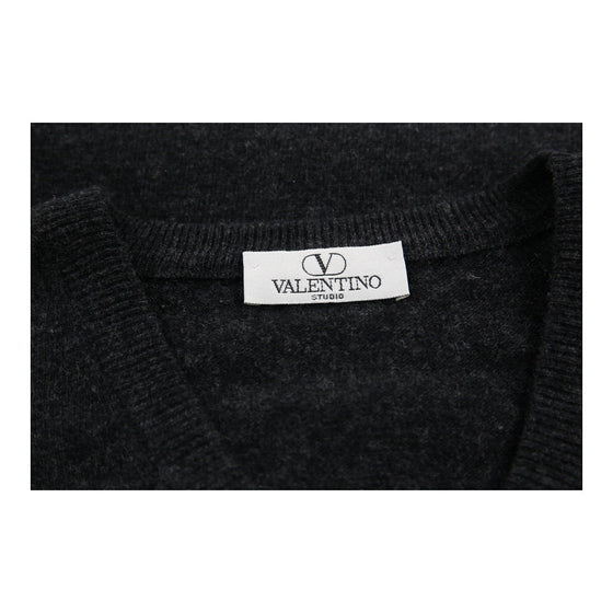 Vintage grey Valentino Jumper - mens x-large