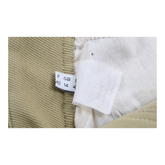 Armani Jeans Trousers - 27W UK 10 Beige Cotton