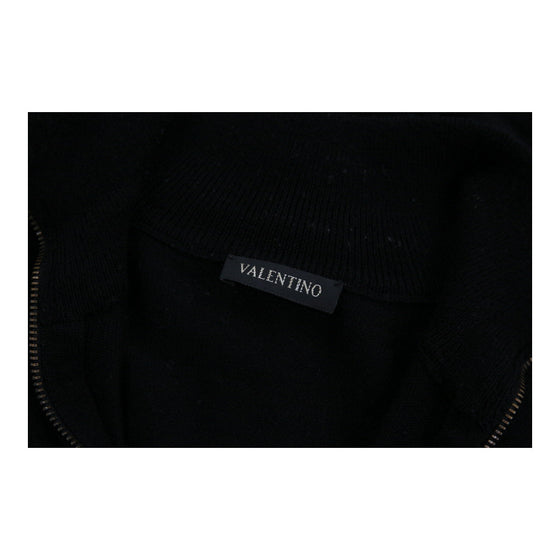 Vintage black Valentino 1/4 Zip - mens small