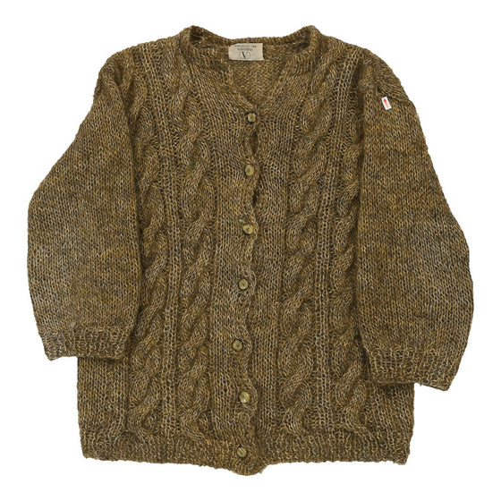 Valentino Cardigan - Small Khaki Wool Blend