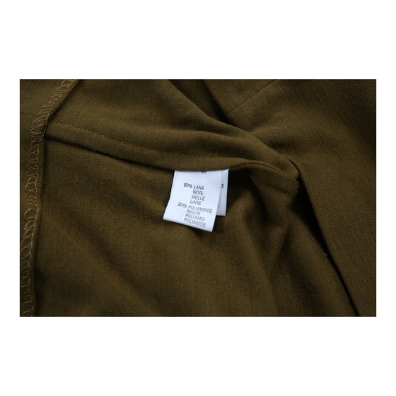 Marina Rinaldi Jacket - Large Khaki Wool Blend