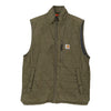 Vintage khaki Carhartt Gilet - mens small