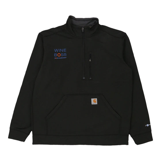 Vintage black Wine Boss Carhartt 1/4 Zip - mens large