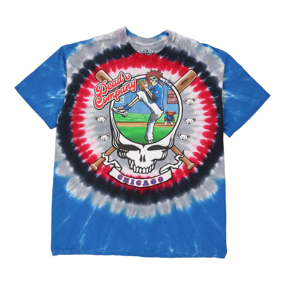 Vintage multicoloured Grateful Dead Liquid Blue T-Shirt - mens large