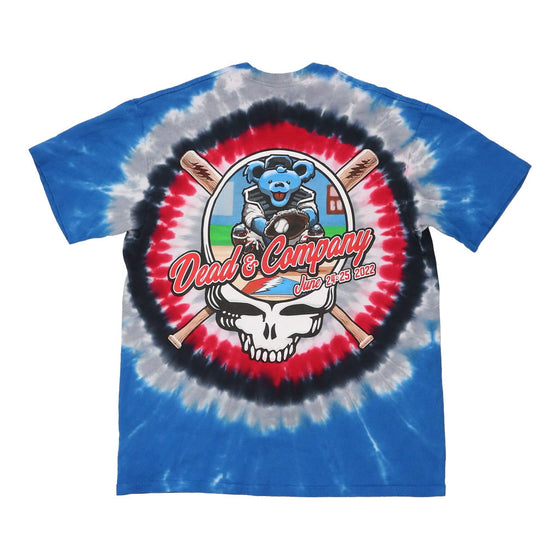 Vintage multicoloured Grateful Dead Liquid Blue T-Shirt - mens large