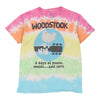 Vintage multicoloured Woodstock Liquid Blue T-Shirt - mens medium