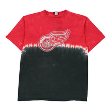  Vintage block colour Detroit Red Wings Liquid Blue T-Shirt - mens x-large