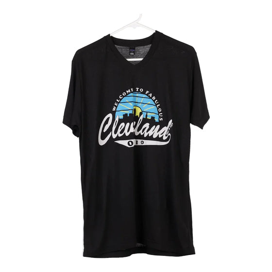 Vintage black Cleveland, Ohio Tultex T-Shirt - mens medium