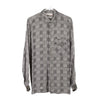 Vintage grey Vootes Patterned Shirt - mens large