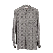  Vintage grey Vootes Patterned Shirt - mens large