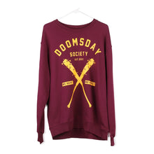  Vintage burgundy Doomsday Sweatshirt - mens large