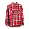 Vintage red Benetton Flannel Shirt - mens x-large