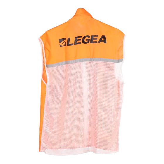 Vintage orange Legea Gilet - mens large