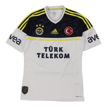  Pre-Loved white Age 12-14 Fenerbahce Spor Kulubu Adidas Football Shirt - boys x-small