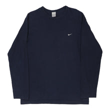  Vintage navy Nike Long Sleeve T-Shirt - mens x-large