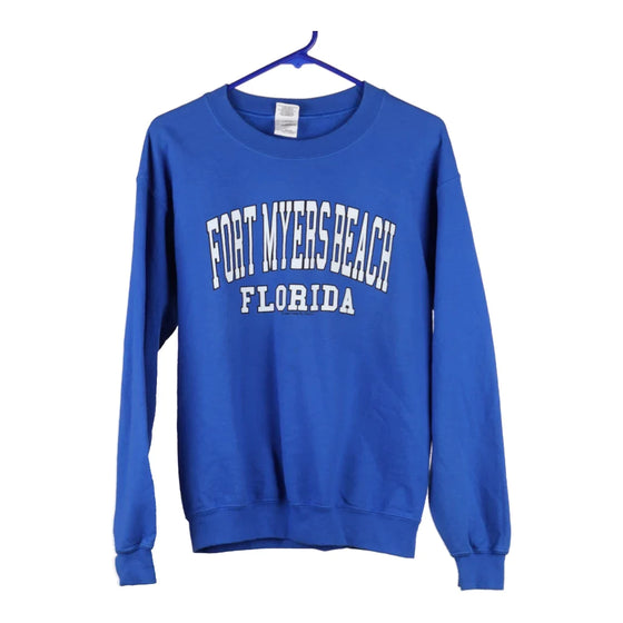 Vintage blue Fort Myers Beach Florida Gildan Sweatshirt - womens small